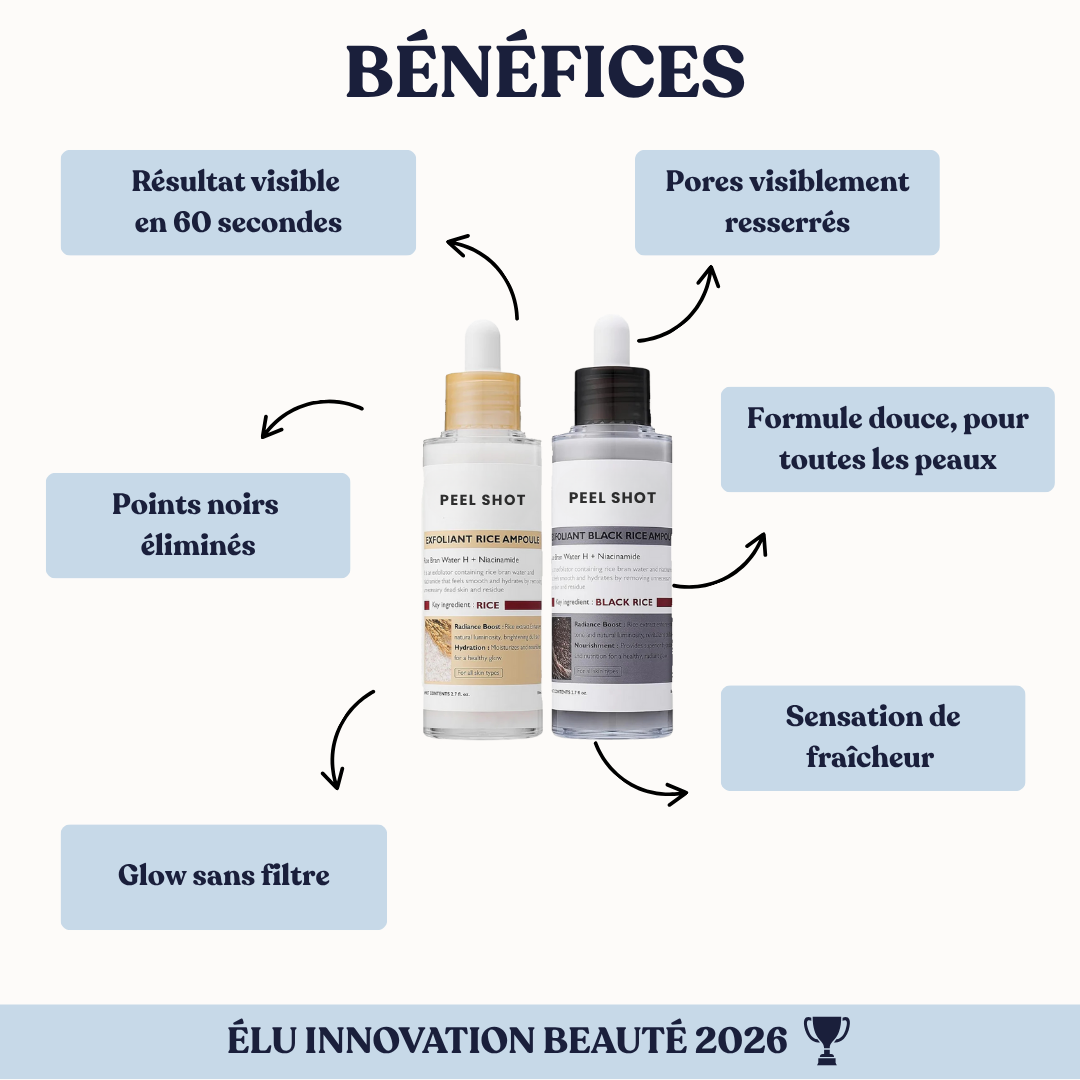 K-Beauty™ - Peel Shot | Le Sérum Coréen Exfoliant au Riz